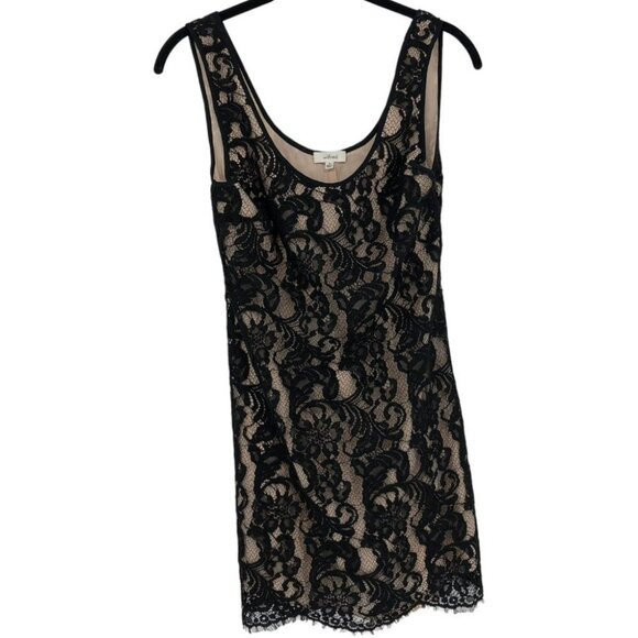 ARITZIA Wilfred hemon lace crochet mini dress black and nude  XS - Picture 2 of 10